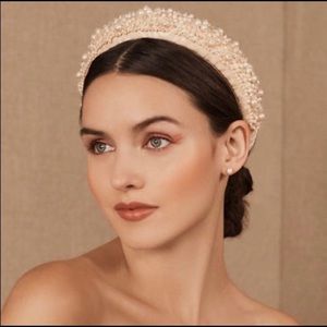 Bhldn padded headband “hatband”.